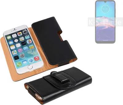 Produktbild von K-S-Trade Schützhülle Handyhülle kompatibel mit Motorola Moto E6i Holster Gürtel Tasche Schutzhülle Handy-Tasche Smartphone Case Seitentasche