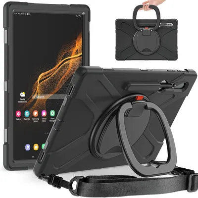Immagine prodotto di Per Samsung Galaxy Tab S10 / S9 / S8 Ultra 360 gradi nero Tablet Custodia Cover
