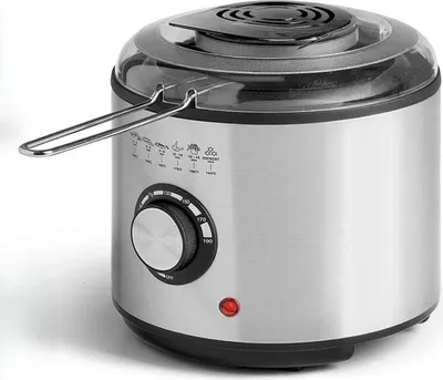 Image de Friteuse Argon Noir Transparent Argenté 1 L 950 W