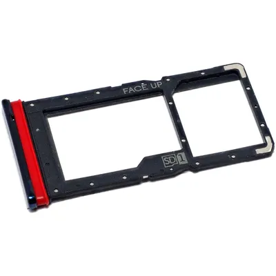 Produktbild von Simkartenhalter und micro-SD Kartenfach passend für Motorola Moto G9 Plus (XT2087), Originalersatz, Blau