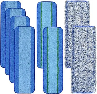 Zdjęcie produktu dla Akcesoria do czyszczenia – 8 wymiennych końcówek – płaska nakładka do usuwania kleju – ściereczka do czyszczenia o długości 46 cm