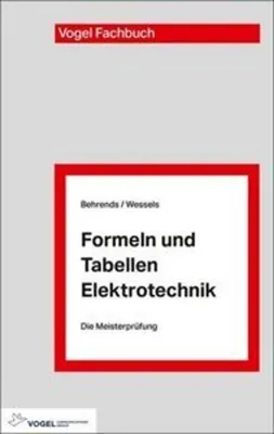 Produktbild von Formeln und Tabellen Elektrotechnik