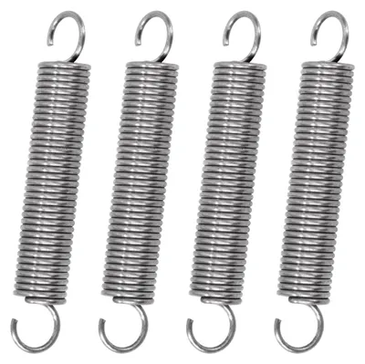 Zugfedern mit Haken, Edelstahl, 60 mm, 4 Stück
