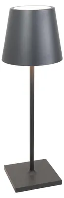 Immagine prodotto di Lampada a led da tavolo Poldina L Desk Grigio Scuro ricaricabile e dimmerabile con batteria fino a 12 ore