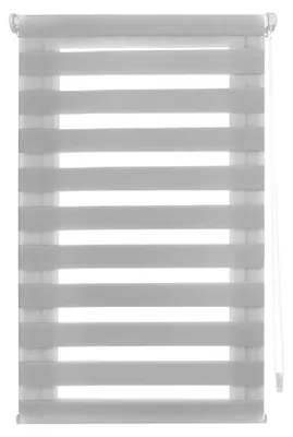 Image de Omgoods - Store enrouleur jour et nuit - Gris - 40 x 150 cm - Fixation sans perçage