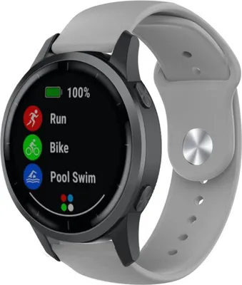 Produktbild von Strap-it Garmin Vivoactive 4 Sportarmband - 45mm - Grau