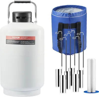 Produktbild von Flüssigstickstofftank Stickstoffbehälter 10L LN2 Behälter 6 Kanister