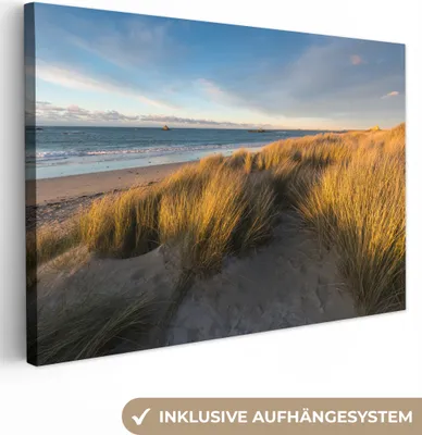Produktbild von OneMillionCanvasses® - Leinwandbilder - 150x100 cm, Düne - Strand - Meer, Wandbilder Kunstdruck Wanddekoration