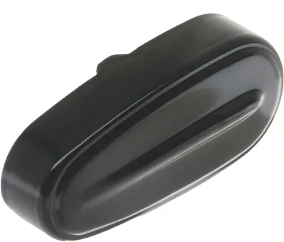 Produktbild von Gabelfederabdeckung CIF Aluminium schwarz seidenmatt für Vespa ET3 ab 1980