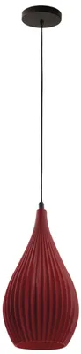 Immagine prodotto di Lampada a Sospensione Lisa in Metallo e Plastica Vegetale - Bordeaux, Attacco E27, Struttura Elegante e Sostenibile, IP20, 230V - Linea Design