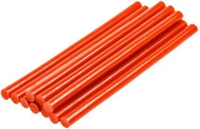 Produktbild von 10 x rote Klebesticks Heißkleber Klebepatronen Ø 11 mm x 200 mm lang