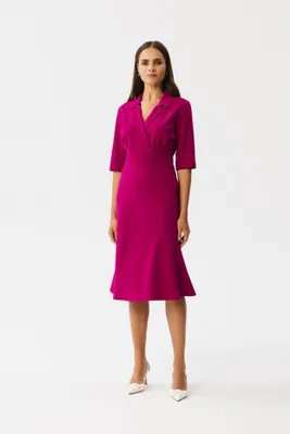 Produktbild von Stylove Midikleid für Frauen Bohodawc S348 Pflaume XXL