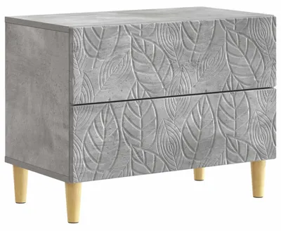 Productafbeelding van Nachtkastje Betongrijs 62 x 34,5 x 48 cm Bewerkt hout