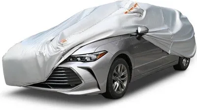 Image de Housse de protection pour voiture, imperméable, pour berlines de 470 à 490 cm, couleur argent