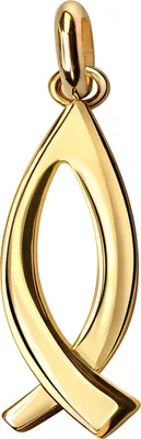 Produktbild von Gold Anhänger mit Fisch Anhänger 585 Gold 14 Karat für Damen und Herren Kettenanhänger mit Schmuck-Etui + Zertifikat