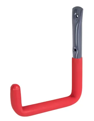 Produktbild von Alberts Wandhaken | grau, mit roter Gummierung | Durchmesser Ø18 mm | 215 x 153 mm | 5er Set