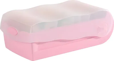 Immagine prodotto di HAN 998-886 HAN CROCO Karteikasten DIN A8 für 500 Karteikarten pastellrosa-transparent mit Deckel
