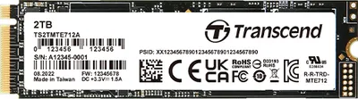 Zdjęcie produktu dla Transcend PCIe M.2 SSDs, 1 TB, M.2