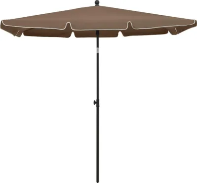 Obrázok produktu pre vidaXL Slnečník so stožiarom 210x140 cm Taupe