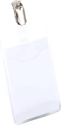 Produktbild von DURABLE Namensschild 90x60mm mit Clip 25 St., 810719 transparent