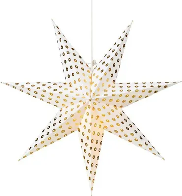 Obrázok produktu pre Hviezda závesné svetlo ornament 75cm biela / zlatá IRMA 705703 Markslojd