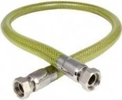 Image de Tuyau Flexible Pour Gaz Avec 2 Écrous Doubles 1/2" 1250 Mm Pour La Cuisine