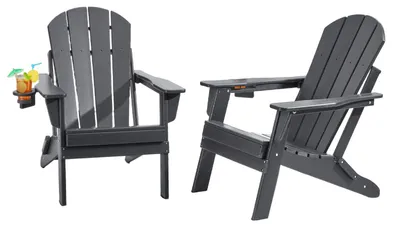 Immagine prodotto di Sedia da giardino - Sedie da giardino - Sedia da esterno - Sedia pieghevole - Sedia Adirondack - Pieghevole