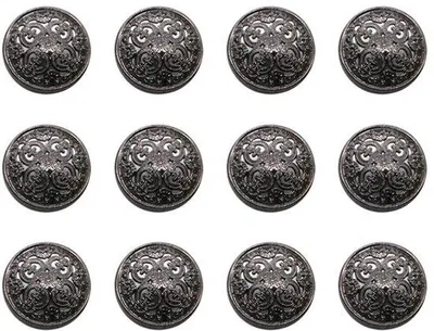 Obrázek produktu pro 30 kovových svorkových sponek, kulaté sponky pro ruční práce, 25 mm (černé)