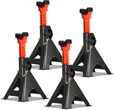 Productafbeelding van Onderstelbokken voor auto's, in hoogte verstelbaar van 285-430 mm, draagvermogen 3 T, 4 stuks