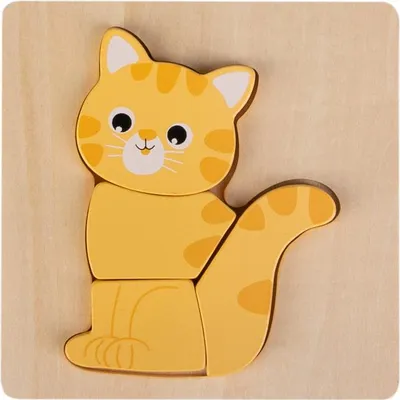 Produktbild von Besttoy - Holz-Puzzle - Katze - 4 Teile