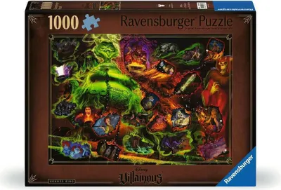 Productafbeelding van Ravensburger puzzel, 1000 stukjes, Disney Villainous, The Horned King, vanaf 14 jaar. Originele verpakking beschadigd
