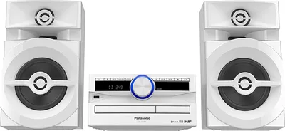 Produktbild von Panasonic SC-Ux104EG, Home-Audio-Minisystem, Weiß, 1 Deck(s), 300 W, 2-Wege, 13 cm