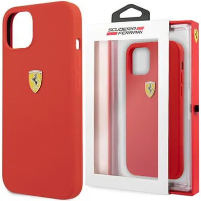 Produktbild von Ferrari FESIHCP13XRE iPhone 13 Pro Max 6.7  rot/rot Hardcase Silikon Handyhülle