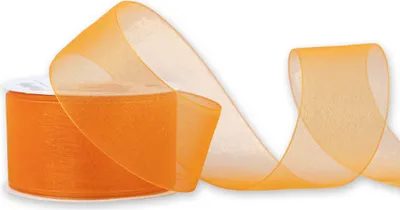 Produktbild von Organzaband 38mm x 25m Rolle Orange