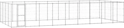 Image de Chenil extérieur Acier galvanisé 43,56 m²