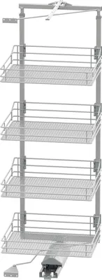 Produktbild von Vauth Sagel Schrankauszug TAL Gate | Apothekerschrank KB 600 | Höhe 1450-1700 mm, silber