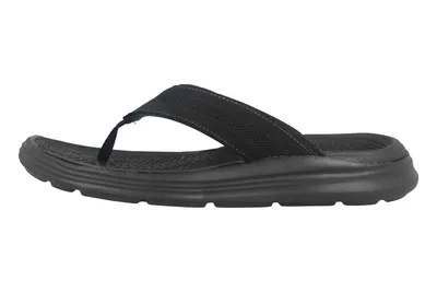 Image de Skechers SARGO POINT VISTA séparateurs d'orteils en grande taille noir 204383 BLK grandes chaussures pour hommes