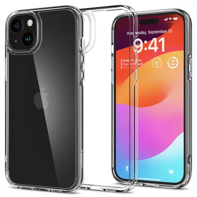 Image de Coque de téléphone SPIGEN Ultra Hybrid compatible avec l'IPHONE 15 transparente