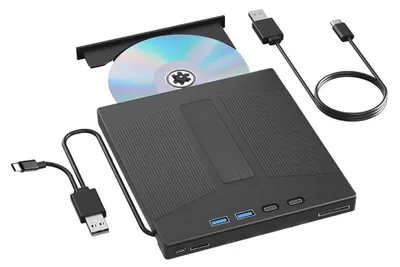Productafbeelding van 100G externe Blu-Ray station met 7 in 1 BD/CD DVD optisch voor pc en laptop