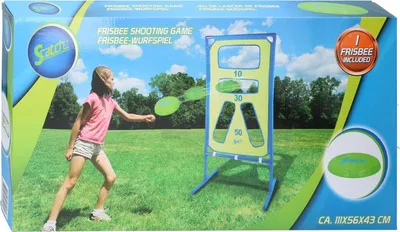 Obrázok produktu pre Scatch Frisbee vonkajšia hra na hádzanie - Vrátane frisbee a bránky - 111 x 5,6 x 43 CM - Deti od 6 rokov - Modrá/zelená