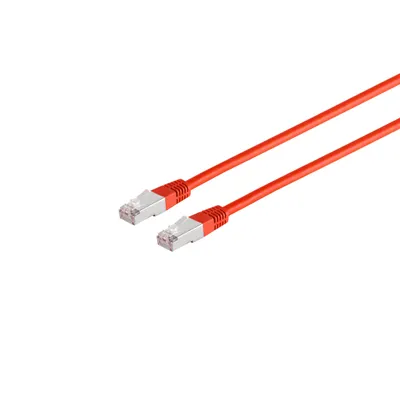 Produktbild von Patchkabel, cat. 5e, F/UTP, rot, 10,0m