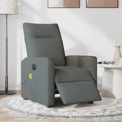 Obrázok produktu pre masážne kreslo vidaXL Electric Dark Grey Fabric
