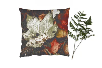 Produktbild von MuchoWow® Zierkissen Sofakissen Wohnzimmer Dekokissen 50x50 cm Herbstblätter - Herbst - Jahreszeiten - Natur - Komfort - Sofakissen