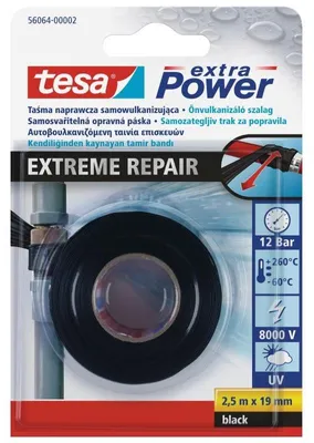 Productafbeelding van Zelfklevende tape Tesa butyl - 2-5 m x 19 mm - zwart