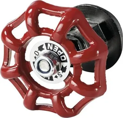 Produktbild von Dolle Absperrventil für Pipe-Regalsystem 20 mm (3/4) rot/schwarz