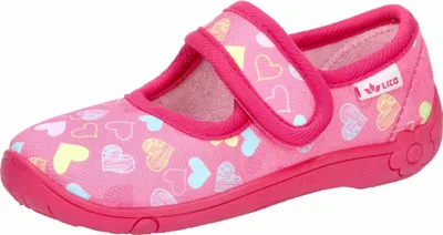 Produktbild von Hausschuhe Cookie Girl Gr. 23, Klettverschluss, rutschhemmend, atmungsaktiv, für Kindergarten und Schule