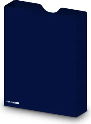 Produktbild von itenga Heftbox DIN A4 Hochformat aus PP Kunststoff DUNKELBLAU