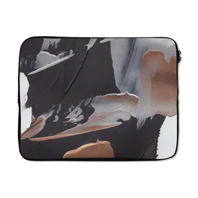 Produktbild von MuchoWow® Laptop Hülle 15 Zoll Abstrakt - Farbe - Gold Laptoptasche - Laptoptasche - Sleeve - Rundum-Schutz