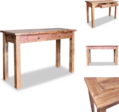 Obrázok produktu pre vidaXL Konzolový stolík z masívneho starého dreva 123 x 42 x 75 cm - Bočné stolíky