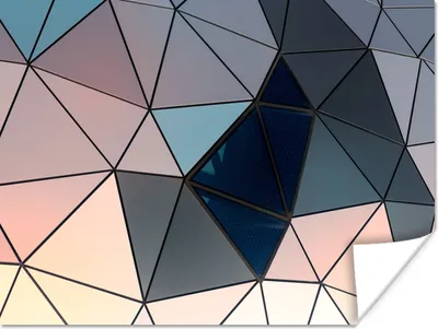 Produktbild von MuchoWow® Poster Geometrische Kunst 160x120 cm - Foto Plakat